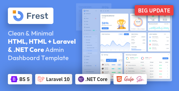 Frest - Template Dashboard Admin Bootstrap 5 HTML
