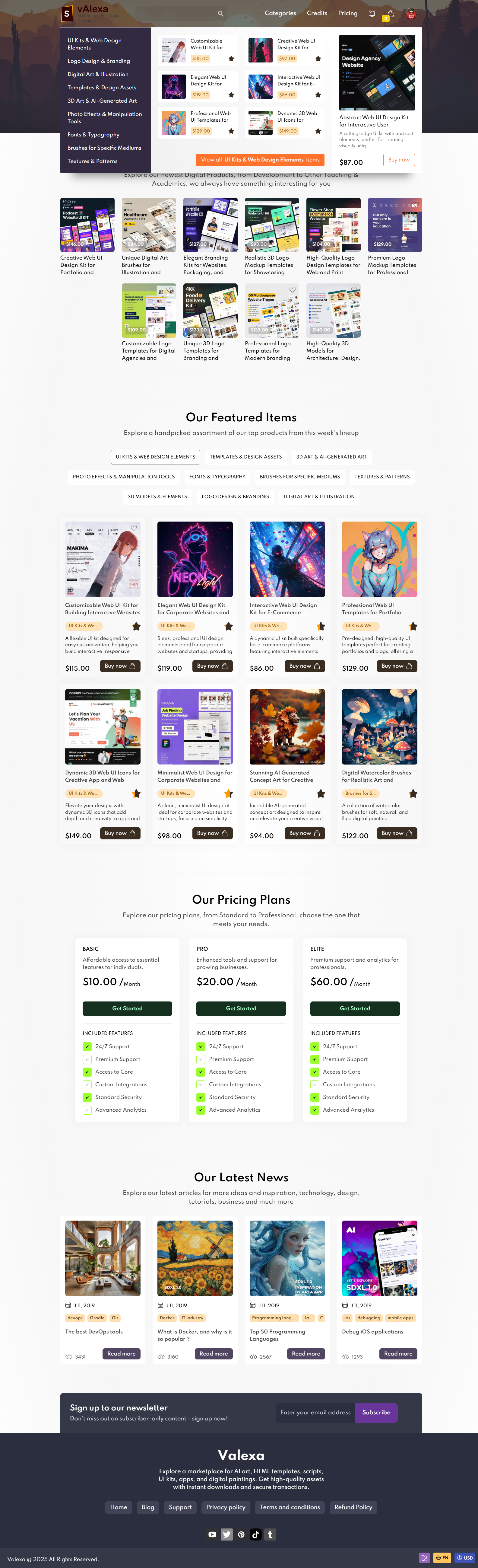 Script Web PHP Valexa untuk Menjual Produk Digital dan Unduhan Digital screenshot 3